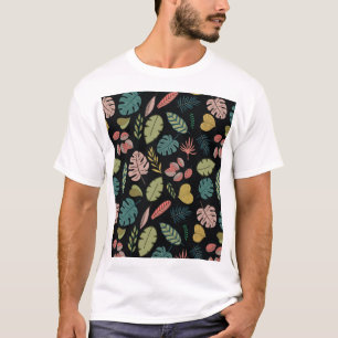 Camiseta Folhas Tropicais: Summer Vintage Floral