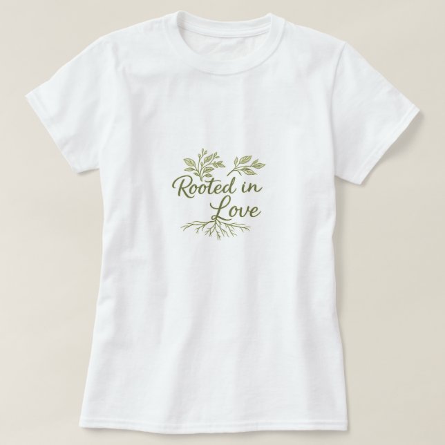 Camiseta Folhas verdes  (Frente do Design)