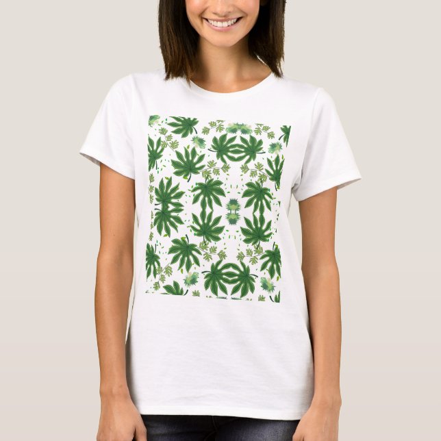 Camiseta Folhas Verdes (Frente)