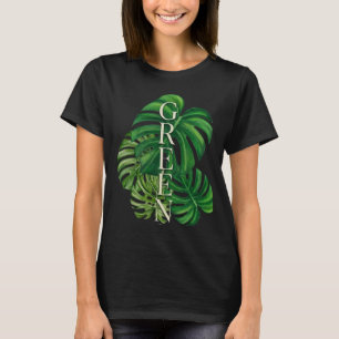Camiseta Folhas Verdes de Monstera