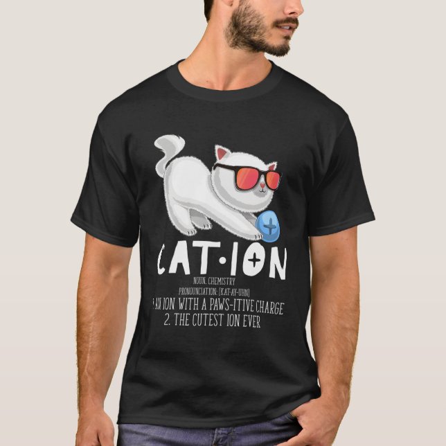 Camiseta Folheto de Catiões de Professores de Química Cat (Frente)