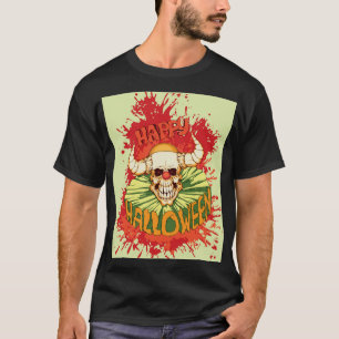 Camiseta Folheto de Halloween: tema do palhaço diabólico