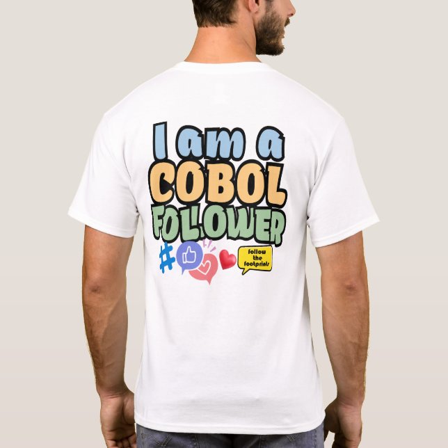 Camiseta Folheto de Linguagem de Programação do Cobol (Verso)