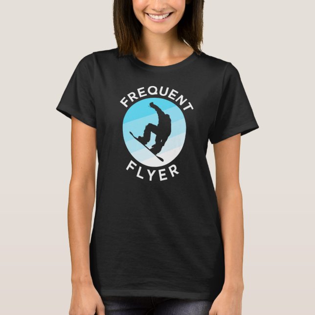 Camiseta Folheto Frequente Snowboard (Frente)