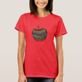 Camiseta Folk Art Apple T-Shirt