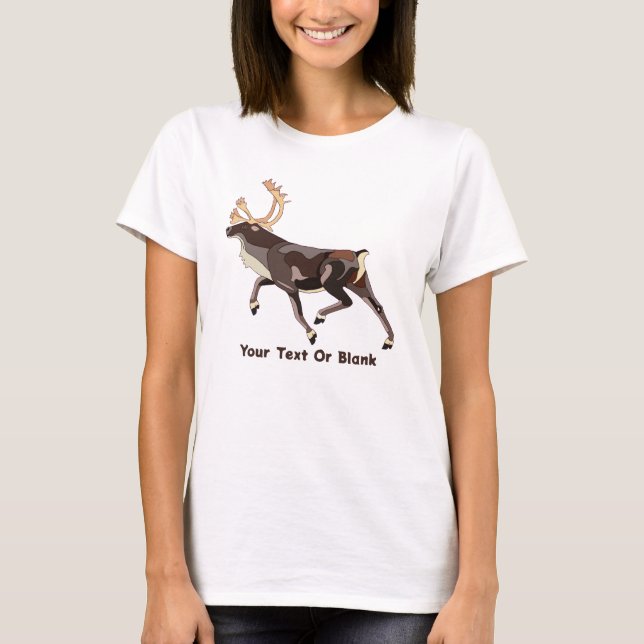 Camiseta Folk Art Cariou/Reindeer (Frente)