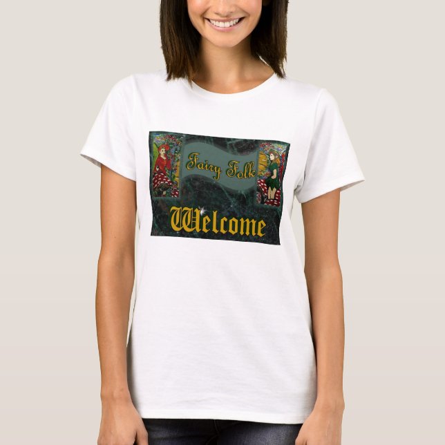 Camiseta Folk Art Fairies (Frente)