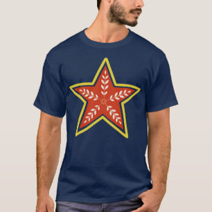 Camiseta Folk Art Holiday Star