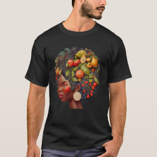 Camiseta Folk Black Health Fruitoso Sista Afro-Americano