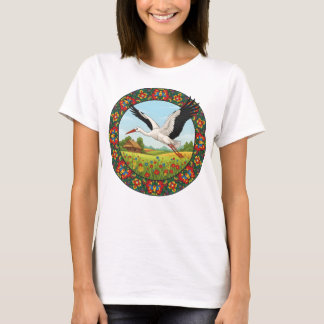 Camiseta Folk Polonês Ceifeira Wycinanki