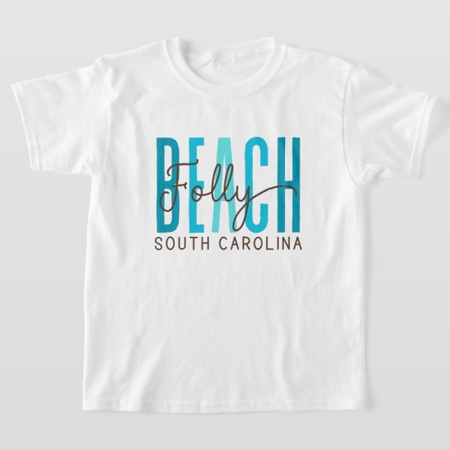 Camiseta Folly Beach South Carolina (Oceano) (Postura )