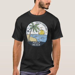 Camiseta Folly Beach South Carolina Vintage