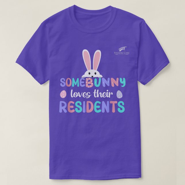 Camiseta Folsom Care Center Easter Bunny Nursing Home  (Frente do Design)