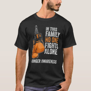 Camiseta Fome Consciência Mês Luvas Fita Laranja