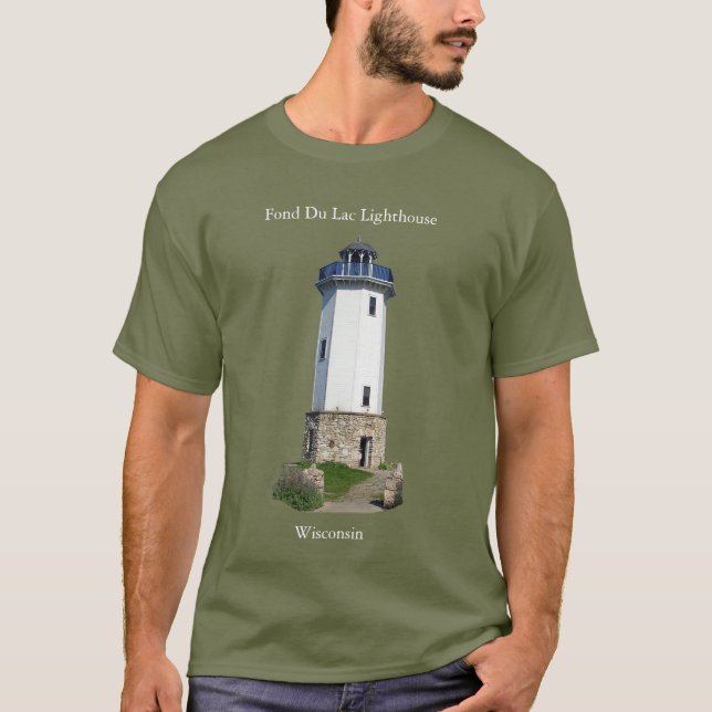 Camiseta Fond Du Lac Lighthouse - Letra branca (Frente)