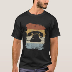 Camiseta Fone antigo estilo Vintage com discagem 60 70 e 80