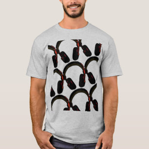 Camiseta fone de ouvido djs de música