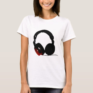 Camiseta Fone de ouvido pop Art