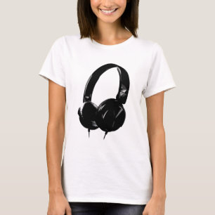 Camiseta Fone de ouvido pop Art