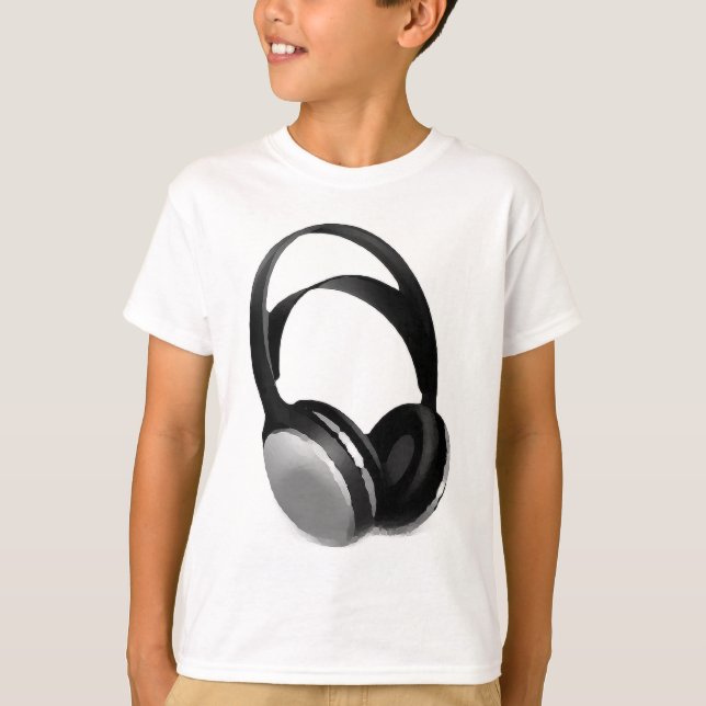 Camiseta Fone de ouvido pop Art (Frente)