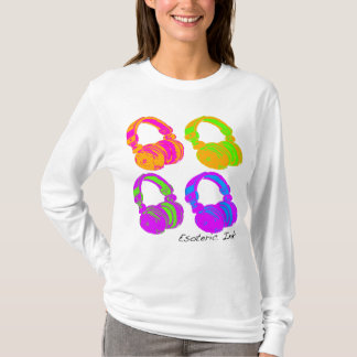 Camiseta fones de ouvido