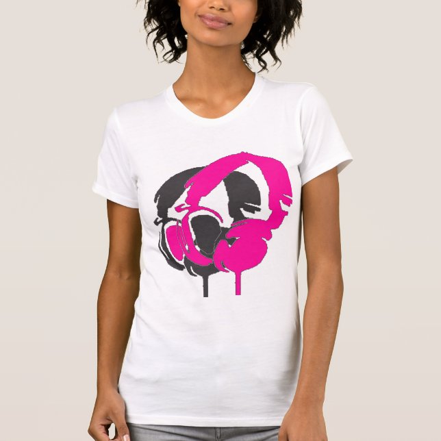 Camiseta fones de ouvido (Frente)