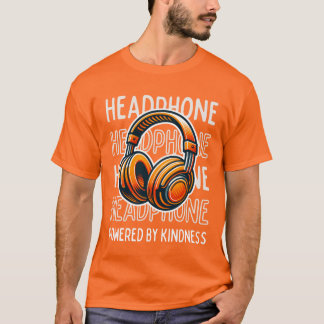 Camiseta Fones de ouvido alimentados pela bondade