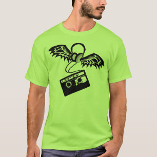 Camiseta Fones de ouvido, asas, & cassete de banda