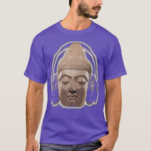 Camiseta Fones de ouvido Buda Monk DJ Monk DJ Gift Premium