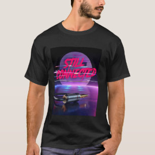 Camiseta Fones de Ouvido com Fio de Música Retro Ainda Cone