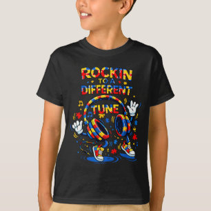 Camiseta Fones de ouvido de conscientização sobre autismo d