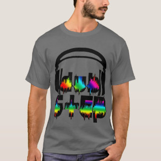 Camiseta Fones de ouvido de Dubstep