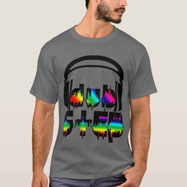 Camiseta Fones de ouvido de Dubstep (Frente)