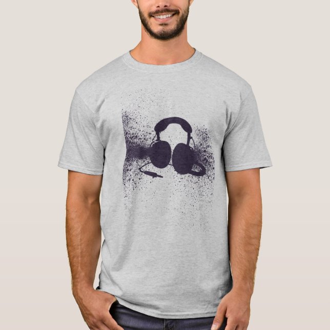 Camiseta Fones de ouvido de explosão (Frente)