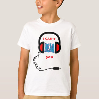Camiseta Fones de ouvido de Música Engraçados