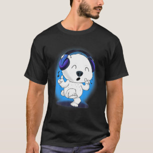 Camiseta Fones de ouvido De Música I DJ I Gce Bear I Cole P
