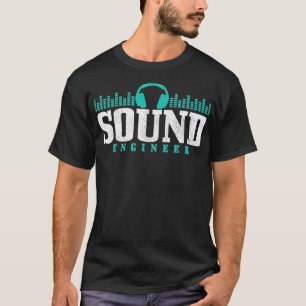Camiseta Fones de ouvido de som Mens Cara de som
