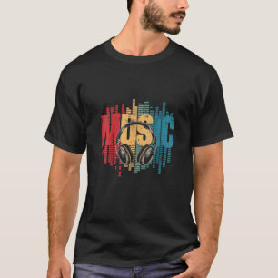Camiseta Fones de ouvido de Vintage do Electronic Music Lov