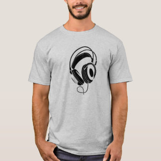 Camiseta fones de ouvido DJ estilo Pioneer