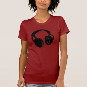 Camiseta Fones de ouvido do DJ