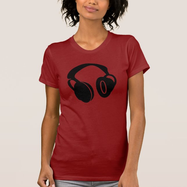 Camiseta Fones de ouvido do DJ (Frente)