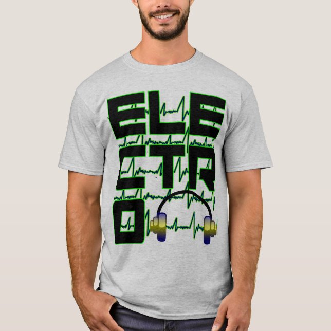 Camiseta Fones de ouvido elétricos (Frente)