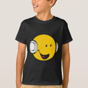 Camiseta Fones de ouvido Emoji