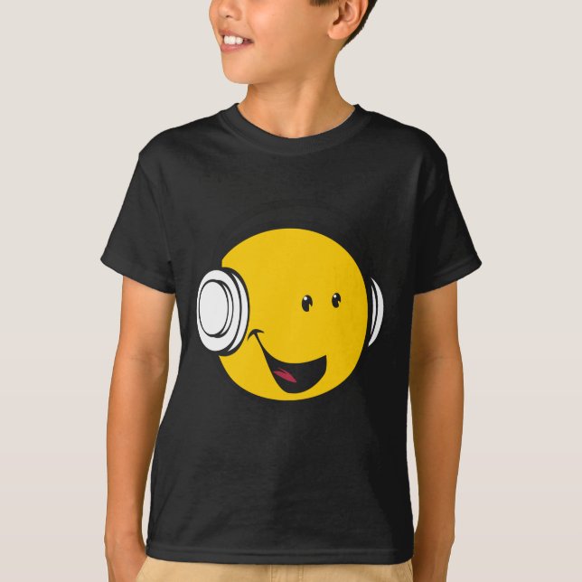 Camiseta Fones de ouvido Emoji (Frente)