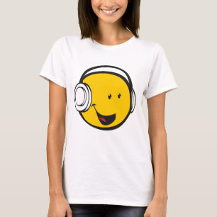 Camiseta Fones de ouvido Emoji