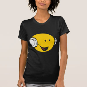 Camiseta Fones de ouvido Emoji