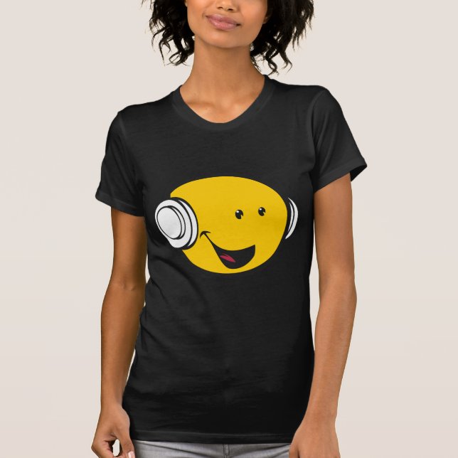 Camiseta Fones de ouvido Emoji (Frente)