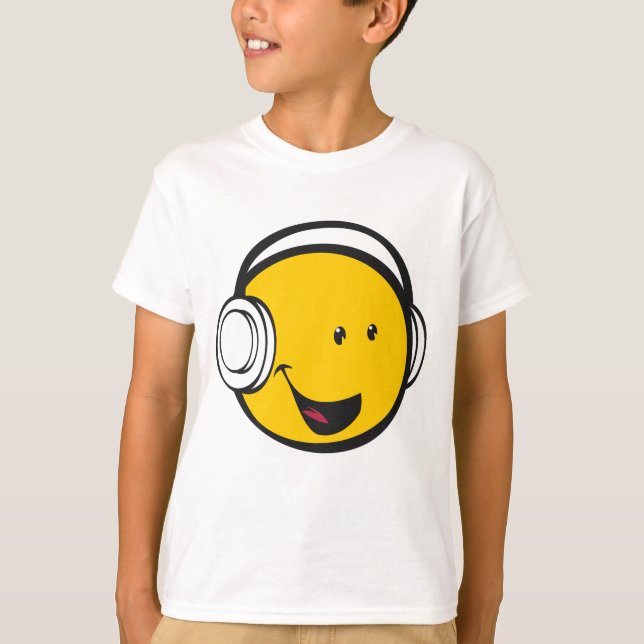Camiseta Fones de ouvido Emoji (Frente)
