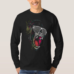 Camiseta Fones de ouvido Gorilla Monkey Ape
