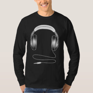 Camiseta Fones de ouvido legal Para Artistas Musicais Mascu